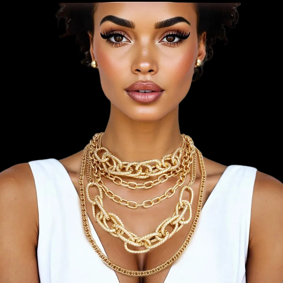 Layered Gold choker
