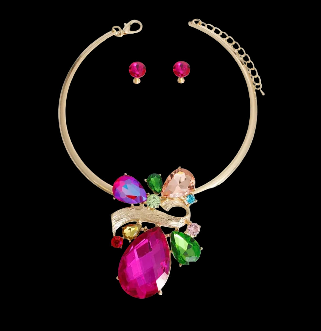 Multi color choker